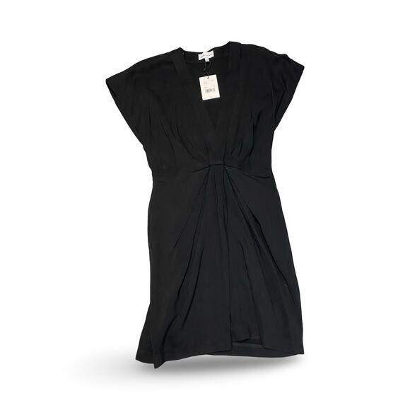 NWT $109 Gibson Latimer Black Short Sleeve Dress With Pockets - Medium - Picture 1 of 4
